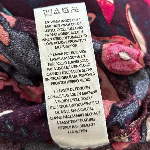 BeachLunchLounge Women Dress Boho Beach Midi Tiered Purple Sleeveless Size XS - Picture 7 of 7